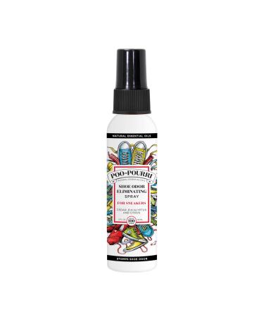 Shoe-Pourri Shoe Odor Eliminating Spray, White 2 oz Bottle