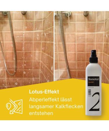 Professional Bathroom Sealing Set - Nano Sealing & Cleaner for Lime Protection - Lotus Effect XL Size (160m ) - Microfiber Cloth Included - Buy Online on GoSupps.com