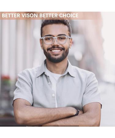 Sumkyle 3 Pack Multifocus Reading Glasses Blue Light Blocking Men Women 1.5x - Spring Hinges Square Computer Readers (Multicolor) - Buy Online on GoSupps.com