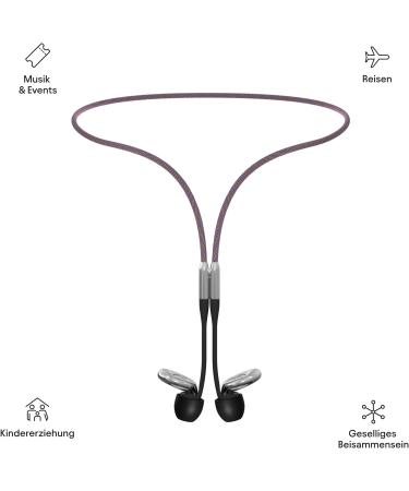LOOP Link Security Cordel | Official Magnetic Security Cord for Loop Earplugs | Compatible with Quiet Engage Experience | Speckled Lilac - Shop Internationally! - Buy Online on GoSupps.com