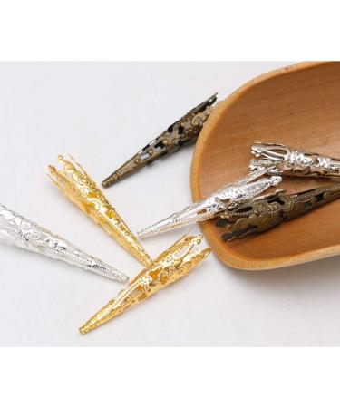 ARTIBETTER 100pcs Flower Bead Caps - Tibetan Style Metal Filigree Cones for DIY Jewelry Making (Golden) - Buy Online on GoSupps.com