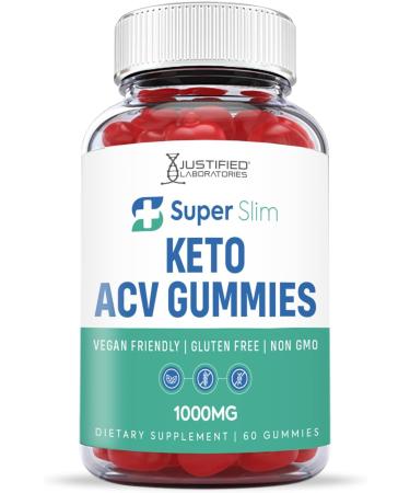 Justified Labs Super Slim Keto ACV Gummies 1000MG with Pomegranate Juice, Beet Root, B12 - 60 Gummys (60 Servings) - Buy Online on GoSupps.com