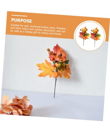 Zerodeko 10 Pcs Faux Maple Squash Autumn Faux Plant Plants Decor Maple Leaf Bouquet Artificial Fall Picks Fall Maple Leaf Halloween Decoration Halloween Party Silk Flower Household Leaves Orangex5pcs 22x22cmx5pcs - Buy Online on GoSupps.com