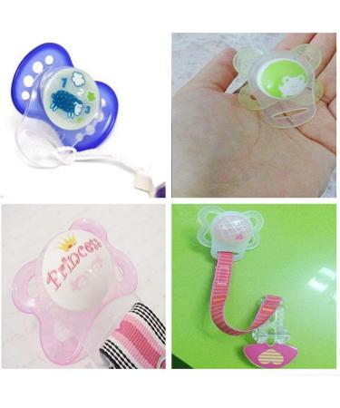 20 Pieces Soft Silicone Pacifier Clip Adapter for MAM Rings | Transparent Baby Pacifier Holder - Buy Online on GoSupps.com