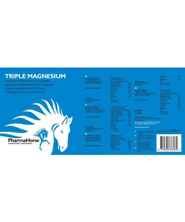 PharmaHorse Triple Magnesium | Magnesium Citrate Magnesium Malate Magnesium Lactate | Muscle Flexibility | for Horses | Free of Dopant Elements | 500g - Buy Online on GoSupps.com
