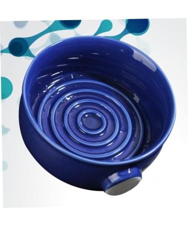 Buy Minkissy Antique Shaving Soap Bowl - Vintage Ceramic Travel Container for Shaving Foam & Razor Brush - Buy Online on GoSupps.com