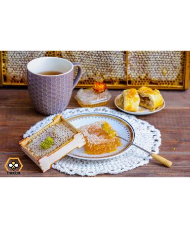 Raw Honeycomb Of Wildflowers In Wooden Frame - Directly From Bee Hive - 300g - Buy Online on GoSupps.com
