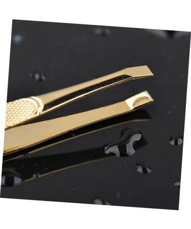 Beaupretty Eyelashes Extension Clip Tweezers Facial Hair Slant tip tweezer Eyebrow Remover Tools Curved Precision fine Pointed tweezer Slant Eyebrow Eyebrow Clip Eyelash Miss Eyebrow Tools medium Golden - Buy Online on GoSupps.com