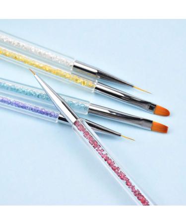 Jinlaili 5 Pieces Nail Art Liner Brush Set - Double Ended Dotting Pen & Tool for Creative Nail Designs - International Shipping Available - Buy Online on GoSupps.com