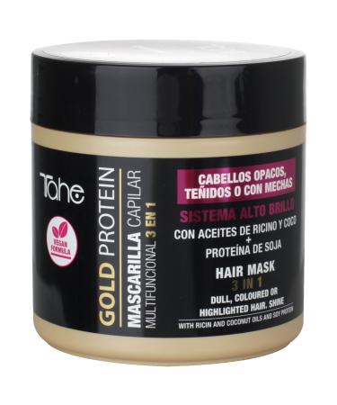 Tahe Gold Protein 3 in 1 Hair Mask for Colored or Highlighted Hair (400 ml (Pack of 1))