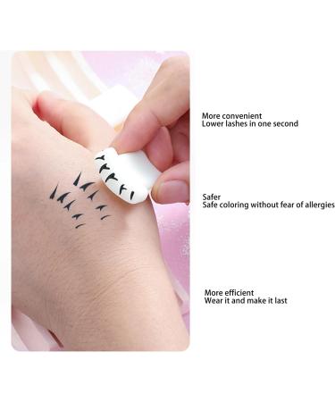 Sonew 3 Pairs Silicone Lower Lashes Extensions Stamp DIY Reusable Portable Bottom Eyelashes Stamps Tool for Makeup White for Make Up Beginner - Buy Online on GoSupps.com