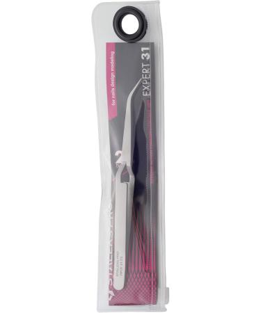 Tweezers C-Curve Pinching For Nail Extensions Acrylic Gel C-Curve Pinching Nail Art Staleks TE-31/2 - Buy Online on GoSupps.com