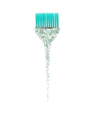 Glitter Handle Hair Dye Brush Hair Coloring Tool with Long Handle Material Pearly Lustre Handle for Beauty Salon and Hair Salon (Green)