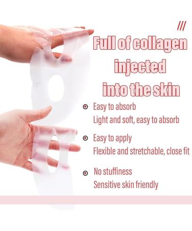 JHDZ Nifora Bio Collagen Mask Bio Collagen Real Deep Mask AntiAging Facial Treatment Masks Moisturizing Overnight Hydrogel Mask for Burning and Moisturizing Elasticity Enhancement 1Box4PCS - Buy Online on GoSupps.com
