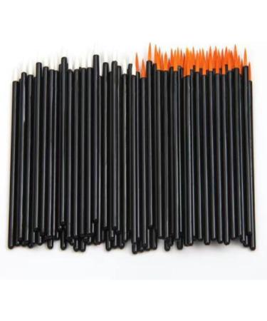 yuoseg 100Piece Beauty Makeup Eyeliner Brushes Disposable Eyeliner Brush with Cap Yellow - Buy Online on GoSupps.com