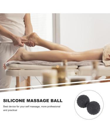 Beaupretty Yoga Massage Ball & Legen Roller - Multi-Use Fitness & Neck Massage Device | Oebernuts Hand & Foot Roller - 12x6.3cm Black - Buy Online on GoSupps.com