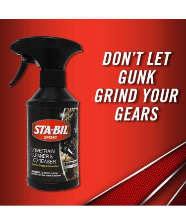 STA-BIL SPORT Drivetrain Cleaner & Degreaser - Bicycle Chain Cleaner for Regular & Electric Bikes - 10oz Spray - Dirt & Oil Remover - Buy Online on GoSupps.com