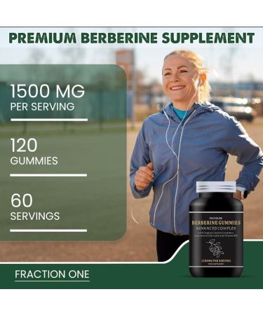 Berberine Gummies - Sugar Free - 1500mg Berberine - Ceylon Cinnamon, Vitamin B12, Magnesium - 120 Gummies - Buy Online on GoSupps.com