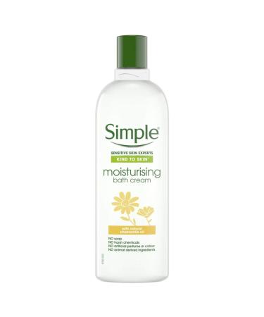 Simple Kind to Skin Moisturising Bath Cream with Natural Camomile Oil .400ml