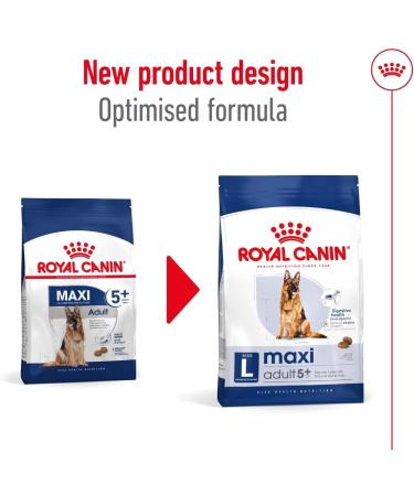 Royal Canin Dog Food Maxi Adults 5+ 4kg - Buy Online on GoSupps.com