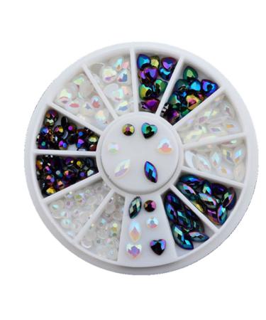 Nails Accessories DIY Manicuring Small 3D Nail Irregular Beads Makeup Nail Sequins Nail Rhinestone Nail Stickers(9)