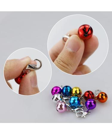 LAMXD 10 Pcs Cat Dog Collar Bells Jingle Bell for Cat Collar Dog Collar Charms Colourful Pet Small Bells with Clasps Pet Collar Accessories Festival Party DIY Crafts Decoration - Buy Online on GoSupps.com