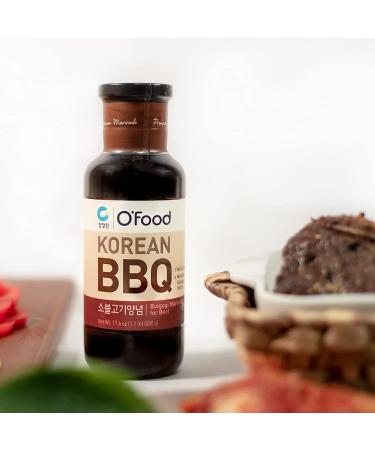 Chung Jung One O'Food Korean BBQ Bulgogi Sauce & Marinade for Beef 17.6 oz - Authentic Flavor for Delicious BBQ - 1 Pack - Buy Online on GoSupps.com