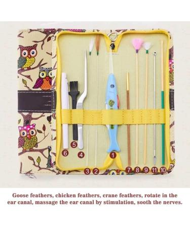 KouRy Portable 11pcs Ear Wax Remover Decompression Ear Massager Ear-Pick Tools Ear Care Kit (Color : B) - Buy Online on GoSupps.com