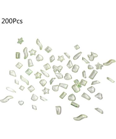 FEIlei 200Pcs Flat Bottom Resin Nail Art Decorations Rhinestone Manicure Nail Charms - Buy Online on GoSupps.com