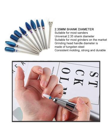 Life 10Pcs Nail Drill Bits Set - Tungsten Acrylic File Bits for Manicure Pedicure - Nail Grinding Head Fine Grit for Acrylic Gel Nails - Buy Online on GoSupps.com
