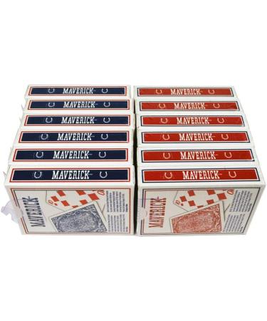 12 Pack Maverick Playing Cards - Standard Index - Premium Quality - Buy Online on GoSupps.com