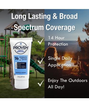 Proven Insect Repellent Lotion Keep Mosquitoes Ticks and Flies Off DEET Alternative Repellent Up to 14-Hour Protection Great for Camping or Hiking 2 Ounce Gentle Scent Lotion 2 Pack - Buy Online on GoSupps.com