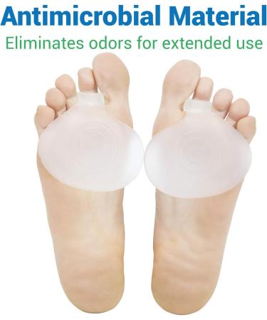 ViveSole Metatarsal Pad (4 Pack) - Forefoot Support Guard for Women and Men - Gel Insole Cushion for Flat Feet and Metatarsalgia - Buy Online on GoSupps.com