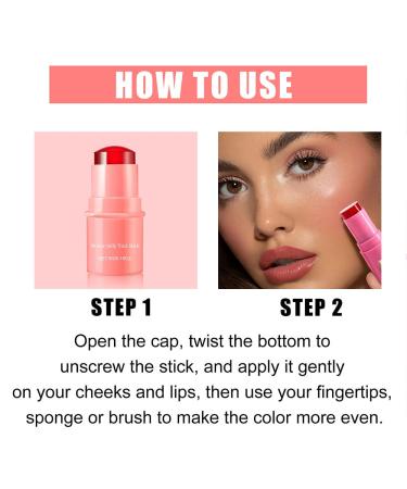 Buy 3 Colors Water Jelly Tint Stick | Milk Cooling Lip Gloss & Blush - Long-lasting Sheer Stain - International Shipping - Buy Online on GoSupps.com