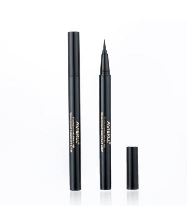 AVIERLL Waterproof Liquid Eyeliner -2Pens Black Eyeliner Long Lasting&Smudgeproof Makeup Liner Easy Liquid Pen 0.03 Fl. Oz (Black)