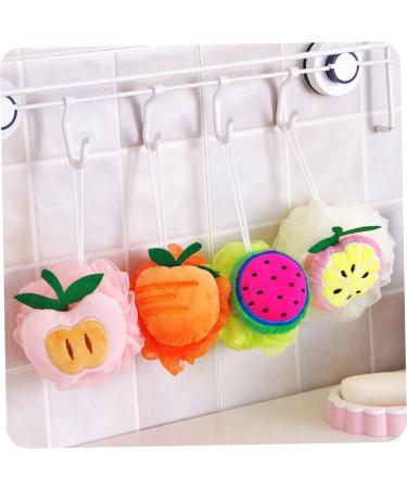 NOLITOY 4pcs Large Bath Ball Pouf Sponge - Cute Mesh Shower Flower for Spa & Relaxation - Buy Online on GoSupps.com