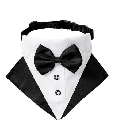 Fezf Formal dog-smoking banda 1 piece dog smoking cotton dog collar wedding collar with fly and collar for dogs and cats