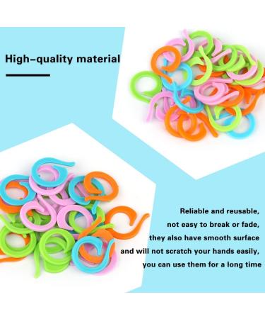 Yizzvb 50 Pcs Crochet Stitch Markers & Knitting Rings with Plastic Box - Sewing Accessories & Large-Eye Needles for DIY Crafts - Buy Online on GoSupps.com