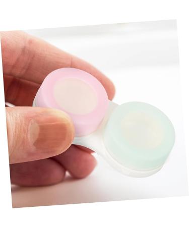 Buy Homsfou Contact Lens Container Set with Mirror - Travel-Friendly Compact Lens Storage Case - Buy Online on GoSupps.com