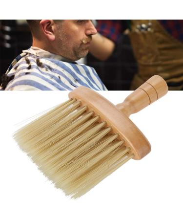 HUSHUI Professional Barber Neck Duster Brush Salon Hair Cleaning Wooden Sweep Brush Hairdressing Face Hair Brush for Hair Cut - Buy Online on GoSupps.com