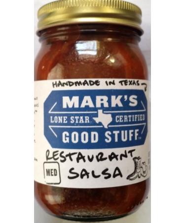 Mark's Lone Star Certified Good Stuff Salsa 16oz Jar (Pack of 3) (Choose Flavor Below) (Restaurant - Medium)