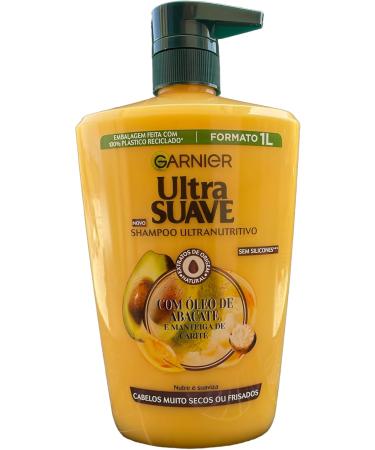 Garnier Pack with 6X1L Ultra Doux Champ Abacate Oil and Shea Butter - Intense Nutrition for Dry and Frizzy Hair - 1 Liter - Buy Online on GoSupps.com