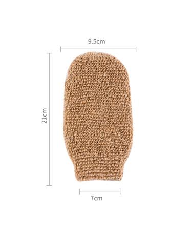 Loofah Brush Set - 2 Packs Natural Jute Exfoliating Bath & Shower Gloves for Effective Body Scrub - Spa Quality - Buy Online on GoSupps.com