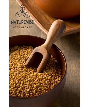 Naturevibe Botanicals Organic Fenugreek Seeds Whole 1Lb - Methi Seeds for Hair and Skin Health - Gluten Free, Non-GMO - Resealable Zip Lock Pouch - Buy Online on GoSupps.com