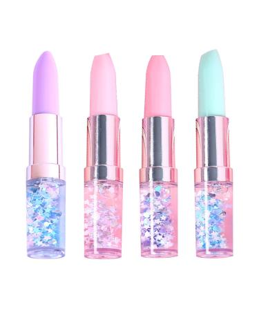 Scnvsi Gel Pen Lipstick for Oil Creative Quicksand Colorful Cute Stationary 0.5m