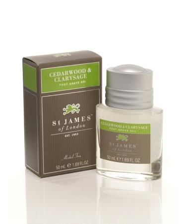 St James of London Cedarwood & Clarysage Post Shave Gel - 3.4 Fl Oz | Buy Internationally | Premium Shaving Care - Buy Online on GoSupps.com