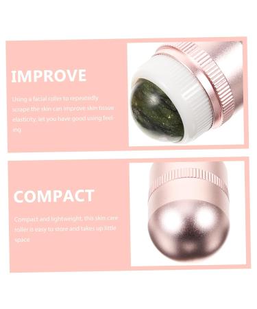 MAGICLULU Jade Roller & Facial Massager - Ice Roller Tool for Puffiness Relief | Portable Skincare Solution in Pink Metal - Buy Online on GoSupps.com