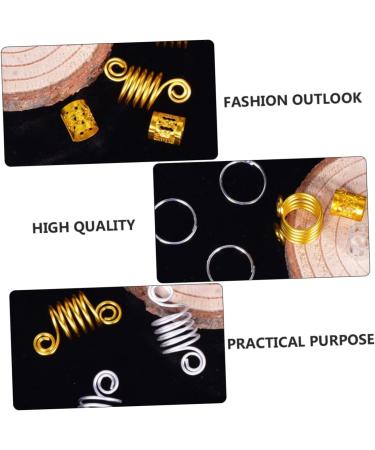 minkissy 1 Box Wig Accessories Metal Hair Braiding Beads Spring Hair Jewelry Hair Braid Rings Diy Hair Braid Accessories Dreadlock Jewelry Dreadlocks Hair Cuffs Aluminum Hair Rope - Buy Online on GoSupps.com