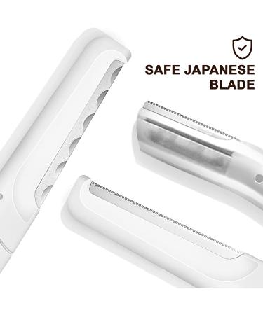 SLIMEE Dermaplaning Tool with 15 Blade Refills - Face & Eyebrow Razor Kit for Women - Exfoliating Microblades for Peach Fuzz & Facial Hair Removal - Buy Online on GoSupps.com