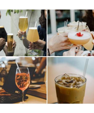 MonkeyJack 10 Pieces Reusable Clear Hard Plastic Drinking Straws+1 Piece Cleaning Brush for Mason Jar and Tumblers Home Party Tableware - Buy Online on GoSupps.com